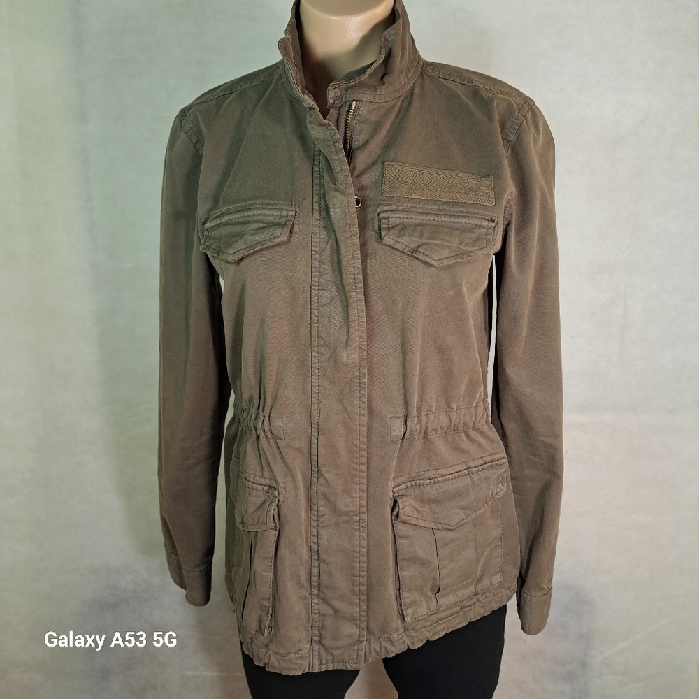 Hinge Green Military Inspired Jacket Women's Size XS